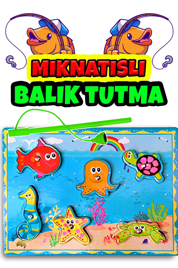kidssan games Balık Tutma Oyunu Mıknatıslı Eva Mukavva