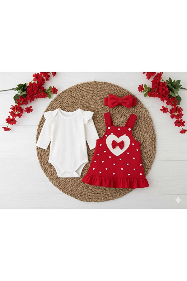 moda kampı Kalp Desenli İkili Jile set