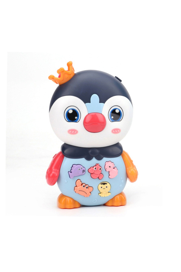Vardem Işıklı Ve Müzikli Penguen Bebek Piyanosu (MAVİ)