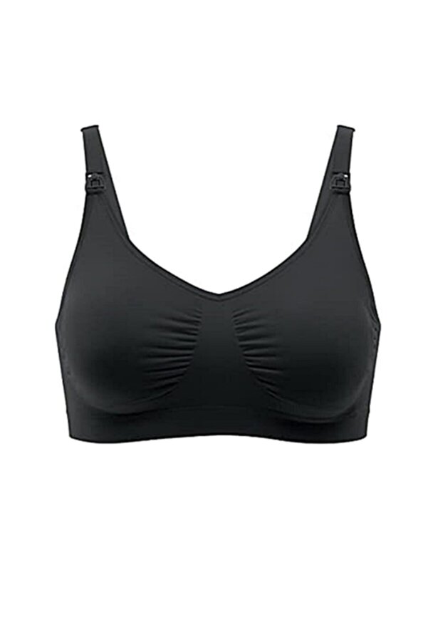 Genel Markalar Toparlayıcı İki Katlı Minimizer Siyah Emzirme Sütyeni