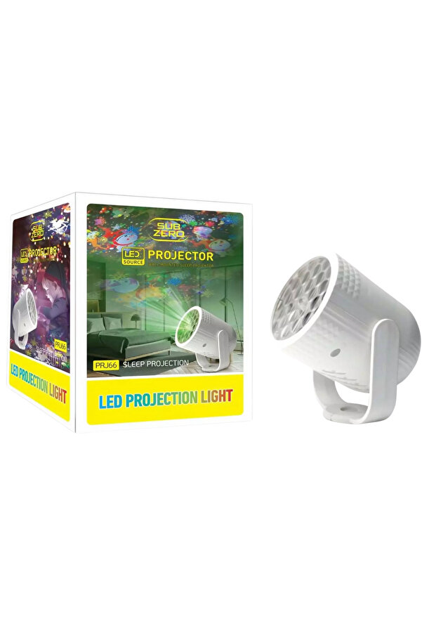 Subzero 🎥 PRJ66 LED Projektör | Mini Full HD Ev Sineması Cihazı(Çoçuklar İçin)