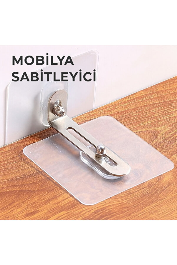 Genel Markalar Mobilya Sabitleme Aparatı | Devrilme Karşıtı Güçlü Yapışkanlı Deprem ve Çocuk Güvenlik Seti