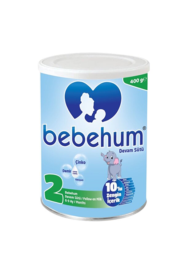 bebehum 2 Numara Teneke Devam Sütü 400 gr 6-9 Ay