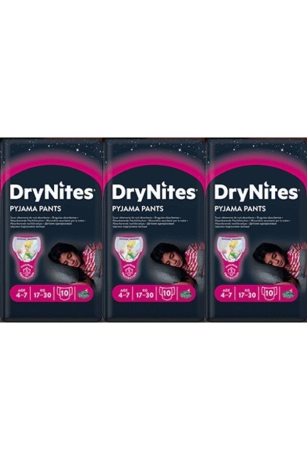 Huggies Drynites Kız Gece Emici Külodu 4-7 Yaş 17-30 Kg 30 Adet