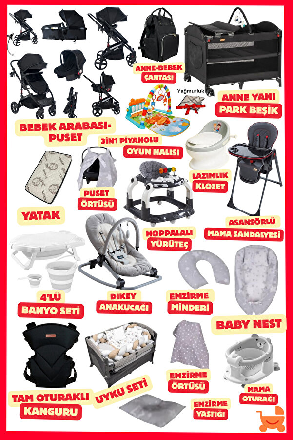 ÖYKÜ BEBEK DUNYASI FlexMagich Yeni Doğan Bebek Çeyiz Seti (34 Parça) Bebeğiniz İçin En Güzeli