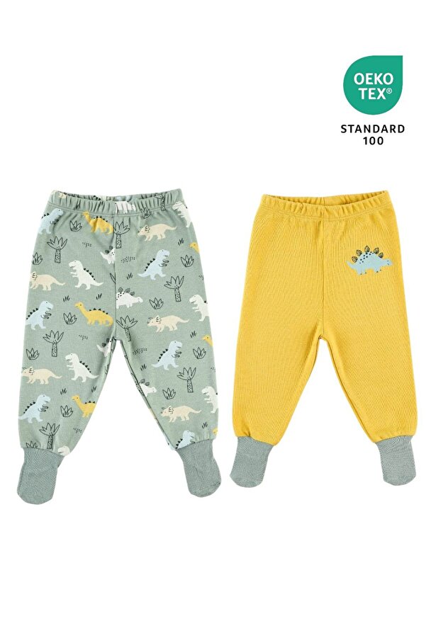 Mother Love %100 ORGANİK PAMUK 2'li Çoraplı Tek Alt 3-36 Ay