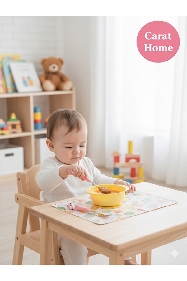 Tasarım Evi Ultra Lüks Paslanmaz Çoçuk Mama Kaşık ve Çatal Seti