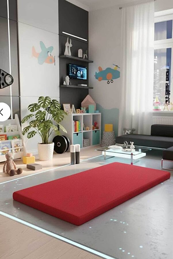 RevuBaby Çocuk Jimnastik Minderi 60x120x5 Cm 600 Denye Sıvı Geçirmez Kumaş Kaydırmmaz Yıkanabilir