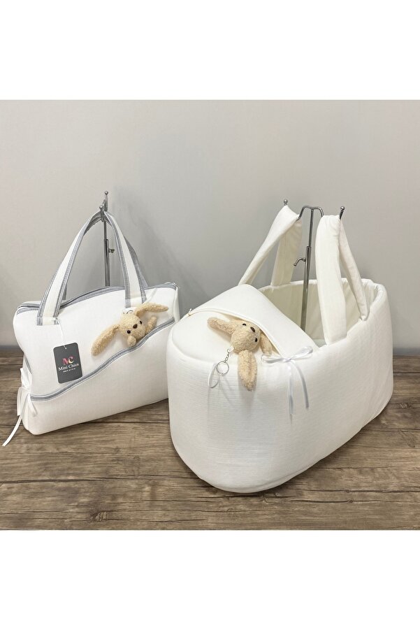 Mini Chics Oyuncak Tavşan Model Bebek Taşıma Çantası & Anne Çantası