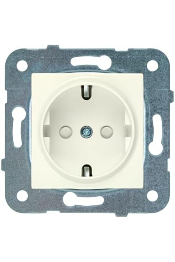 Yıldızan Krem Top Priz Çocuk Korumalı 236580