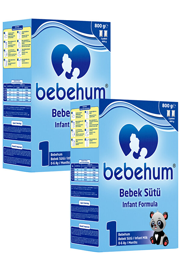 bebehum 1 No Bebek Sütü 0-6 Ay 800 gr x 2 Adet