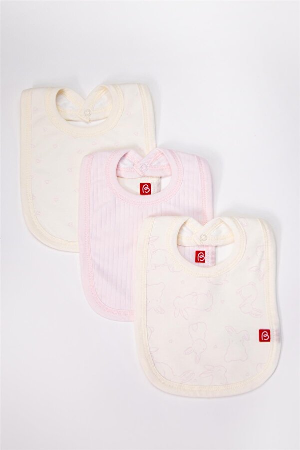 Bebetto SIVAMALI ÖNLÜK 3LÜ (CUTE BUNNY) PEMBE