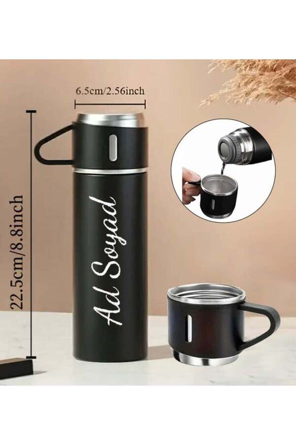 nesnelgift Tek Bardaklı Termos 500ml - Siyah
