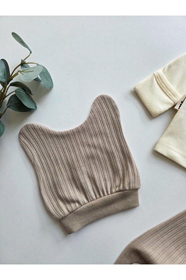 GizaKids %100 Pamuklu 0-3 Ay Yenidoğan Bebek Hastane Çıkışı 3lü Set