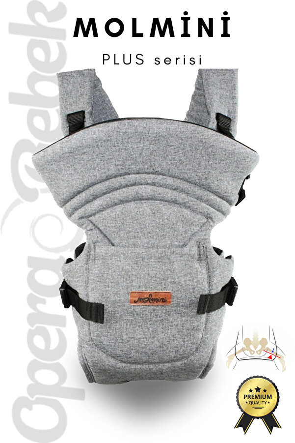 Molmini PLUS KETEN Kanguru 4-12 KG Bebek Taşıma Çantası Ana Kucağı Anakucağı Baby Sling