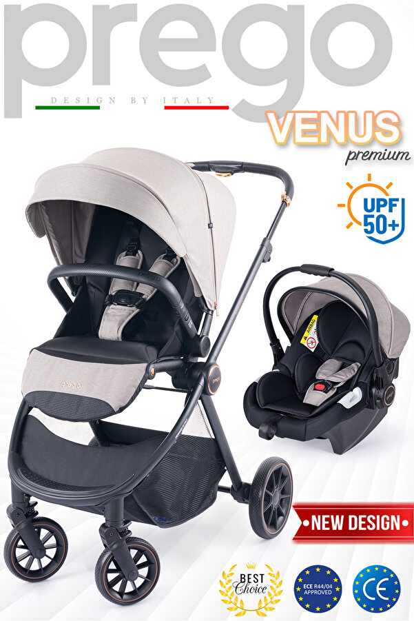 Prego Venüs Premium UV Tenteli Travel Sistem Bebek Arabası