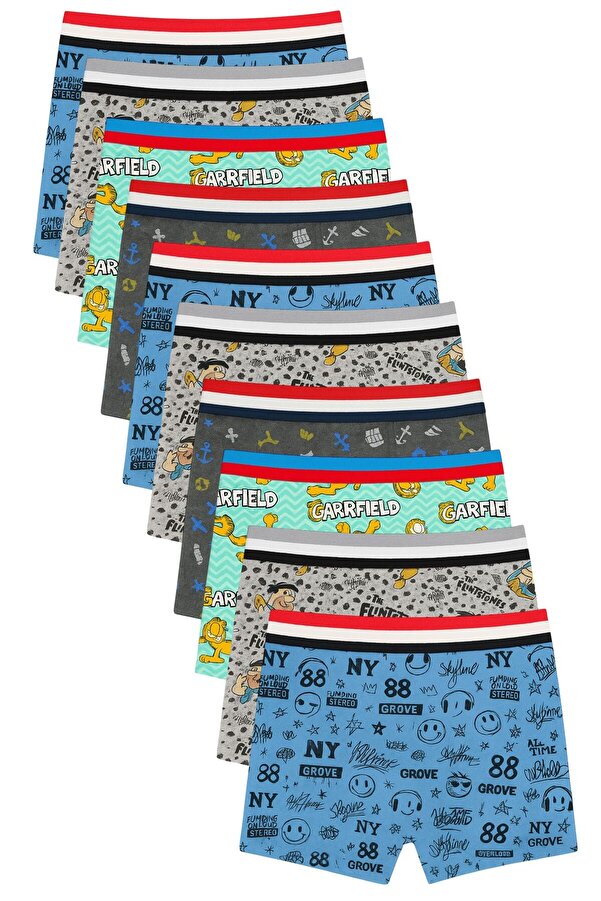 ExLove 10'lu Erkek Çocuk Boxer Pamuklu