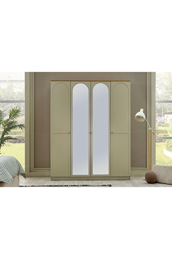 Vivense Capra Bohem Genç Odası Gardırobu, 4 Kapaklı