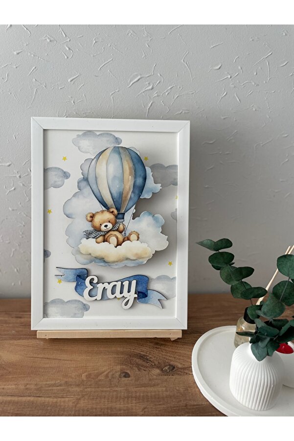 KRVTASARIM Bebek odası çerçeve kapı süsü