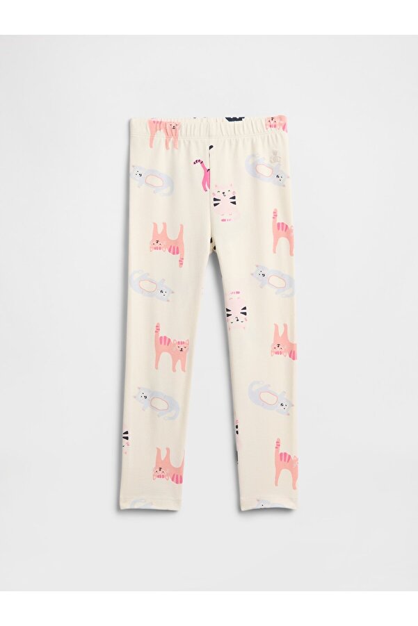 GAP Kız Bebek Krem Pull-On Stretch Jersey Tayt