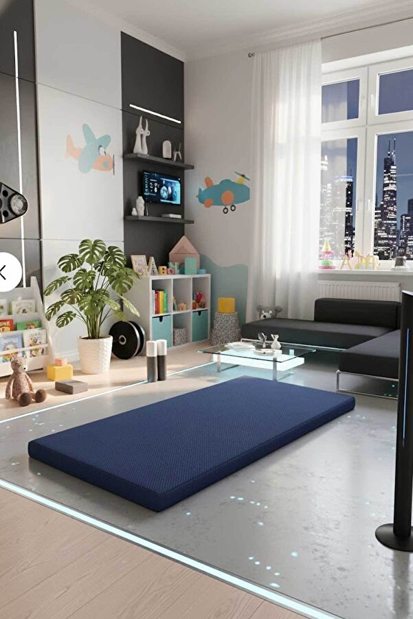 RevuBaby Çocuk Jimnastik Minderi 60x120x5 Cm 600 Denye Sıvı Geçirmez Kumaş Kaydırmmaz Yıkanabilir