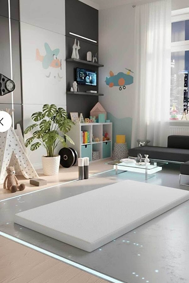 RevuBaby Çocuk Jimnastik Minderi 60x120x5 Cm 600 Denye Sıvı Geçirmez Kumaş Kaydırmmaz Yıkanabilir