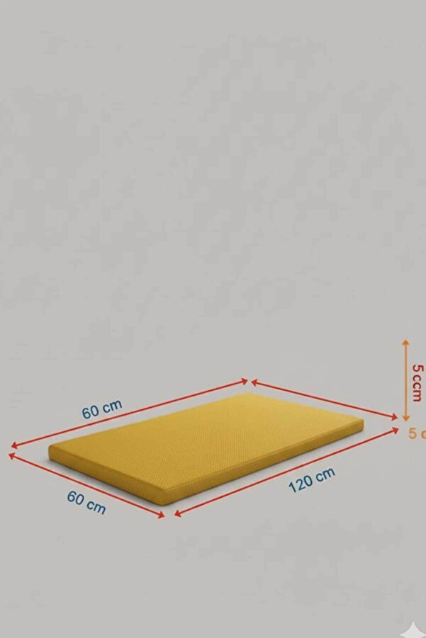 RevuBaby Çocuk Jimnastik Minderi 60x120x5 Cm 600 Denye Sıvı Geçirmez Kumaş Kaydırmmaz Yıkanabilir