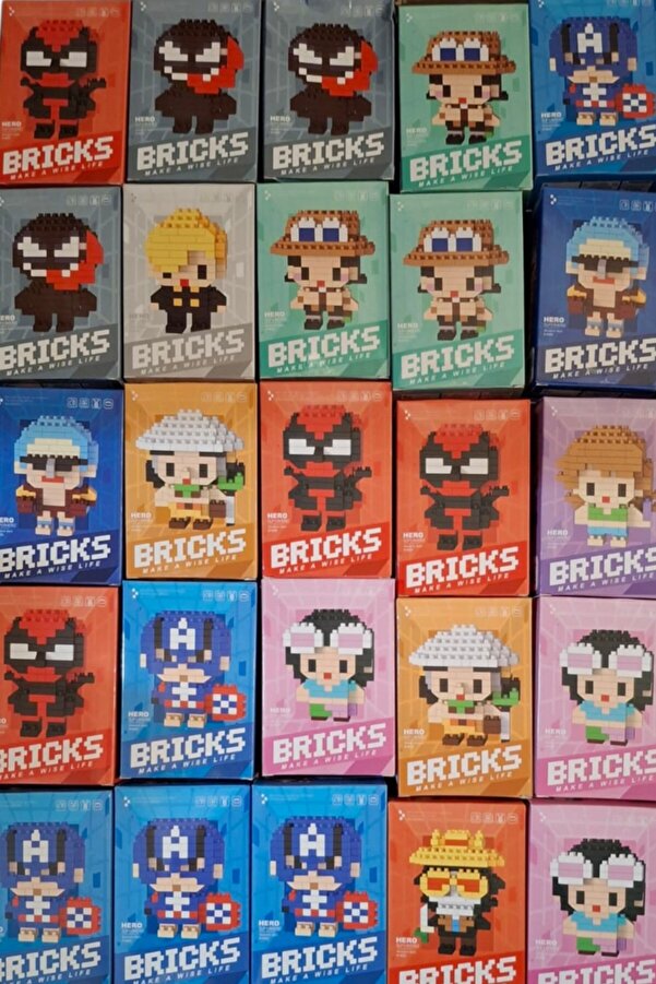 Pofika Bricks Mini Blok Yapı Taşı Yapboz Figür (RASTGELE 1 MODEL GÖNDERİLİR)