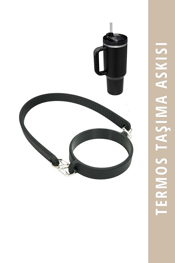 Mamastuff Silikon Termos Taşıma Askısı - Siyah