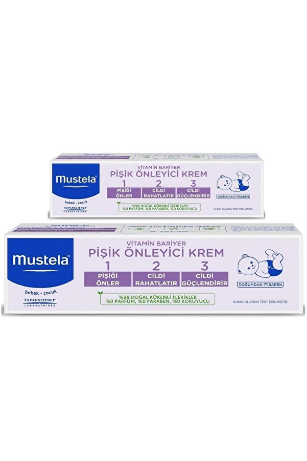 Mustela Vitamin Barrier 1-2-3 Pişik Önleyici Krem 100 gr + 50 gr Hediyeli