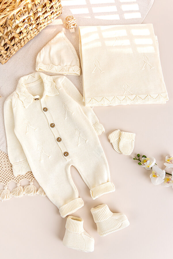 Babymod Triko Kız Bebek Hastane Çıkışı Hediyelik Bebek Seti