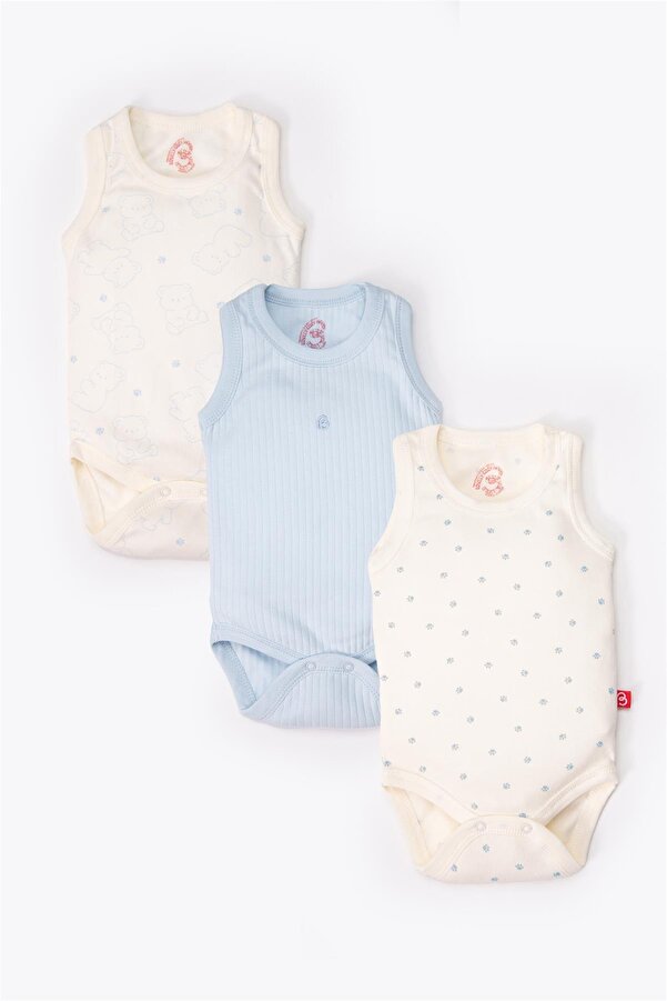 Bebetto ATLET BODY 3LÜ (CUTE BEAR) MAVİ