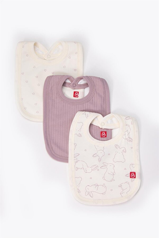 Bebetto SIVAMALI ÖNLÜK 3LÜ (CUTE BUNNY) MOR