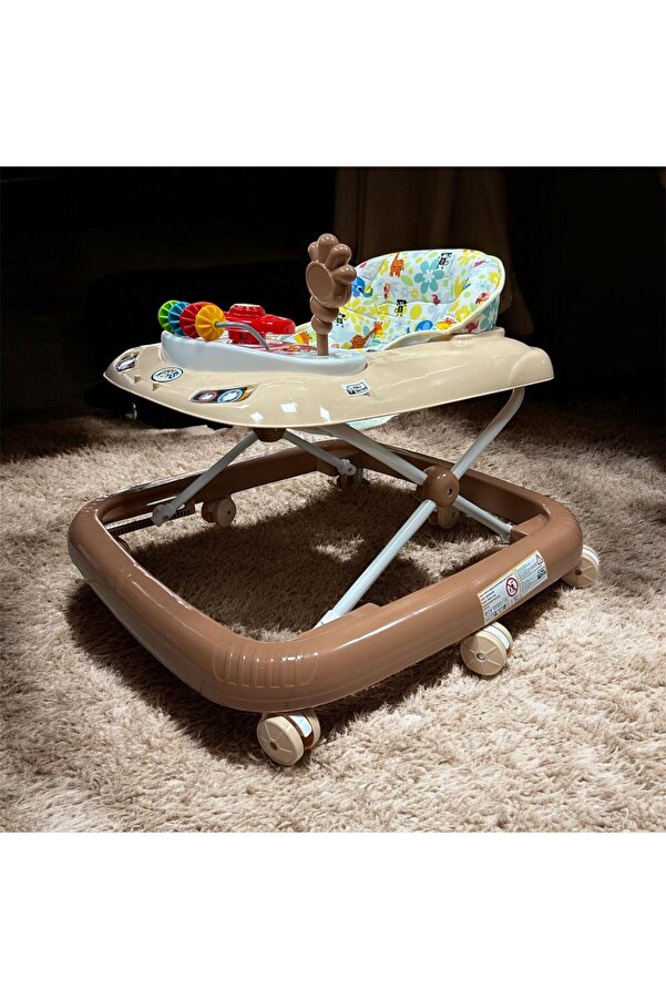 POZART LÜKS Bebek Yürüteç 8tekerli Direksiyonlu Şıngırdaklı