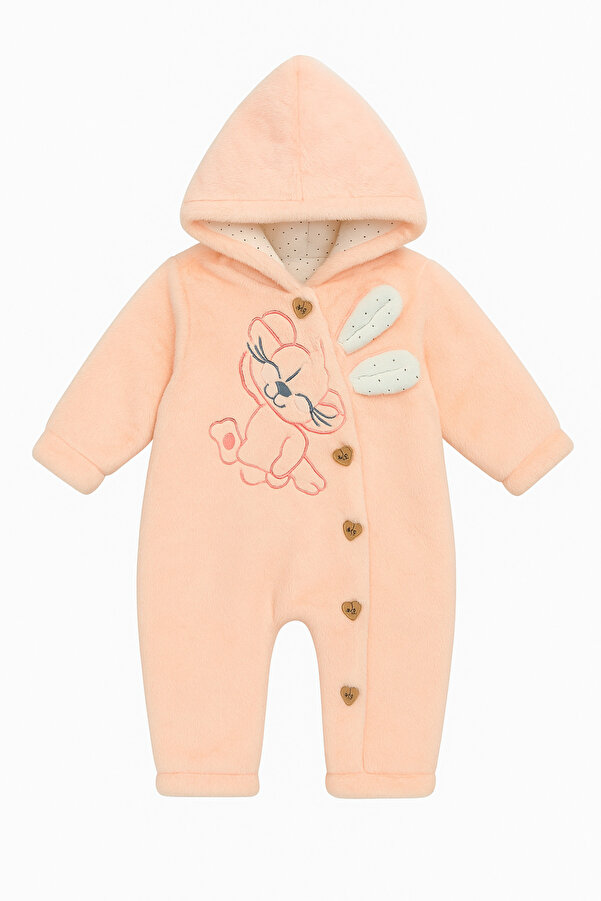 UmBaby Peluş Kapüşonlu Bebek Tulum – Ultra Yumuşak, Soğuk Havalar İçin İdeal %100 Pamuk İç Astar