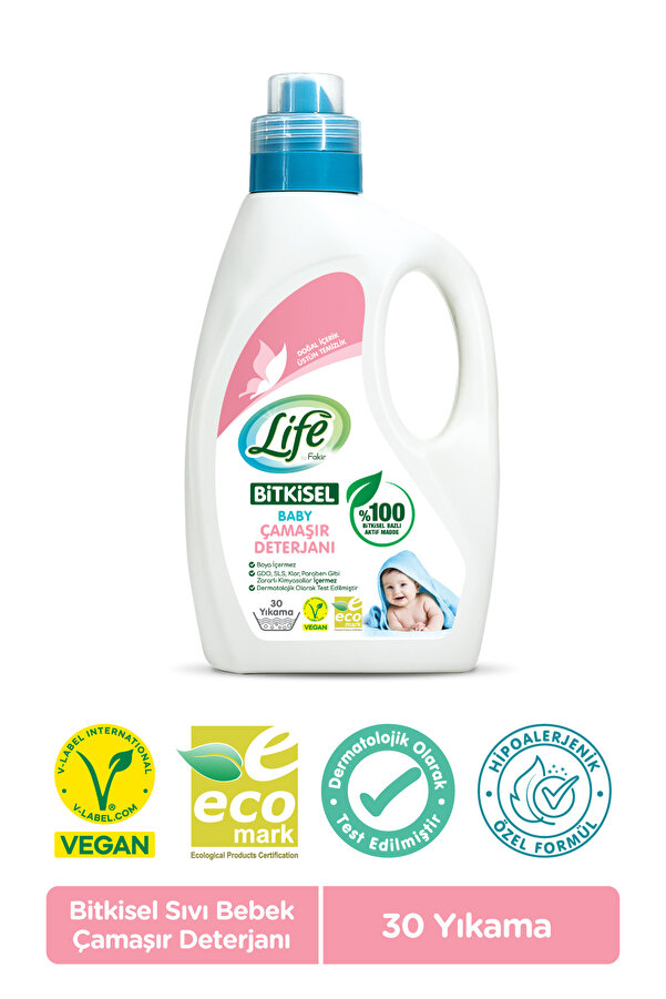 Life By Fakir Life Fakir Bebek Çamaşır Deterjanı 1500 ml
