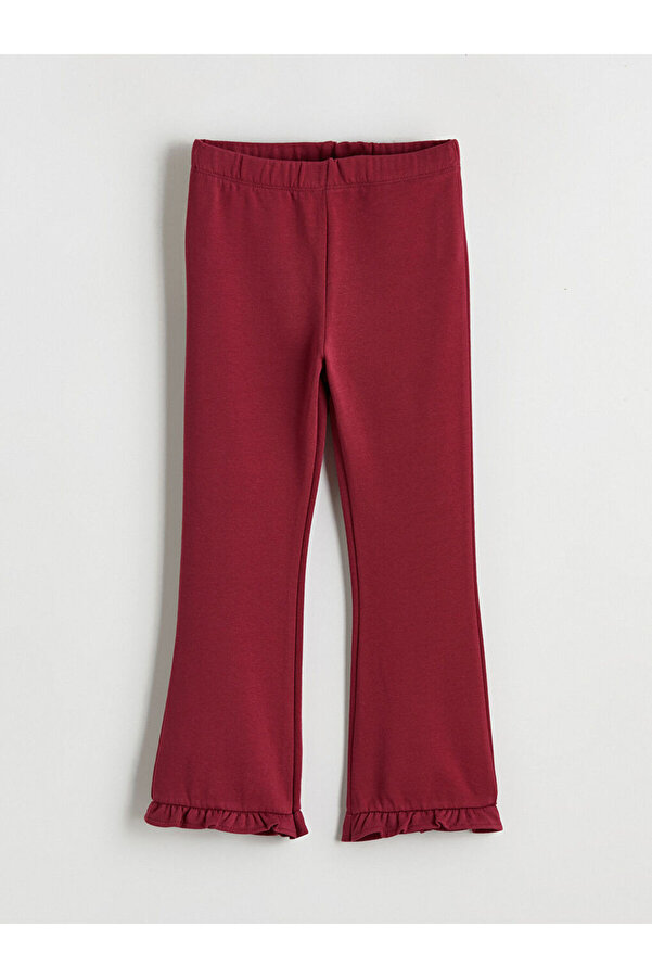 LC Waikiki Beli Lastikli İspanyol Paça Kız Çocuk Tayt 2'li