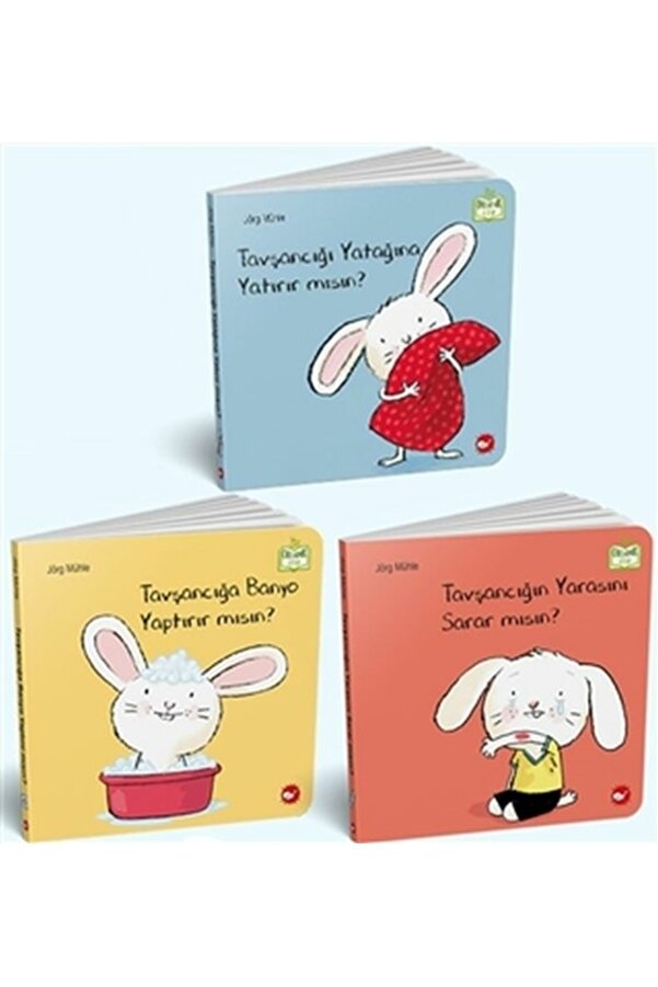Beyaz Balina Yayınları 0-3 Yaş Resimli İnteraktif Çocuk Kitapları Set 1 Jörg Mühle