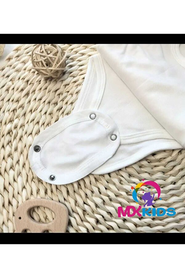MDK KİDS Mdk shoping %100 pamuk bebek atlet zıbın 2li uzatma aparatı(9,5mm & 8,5mm)