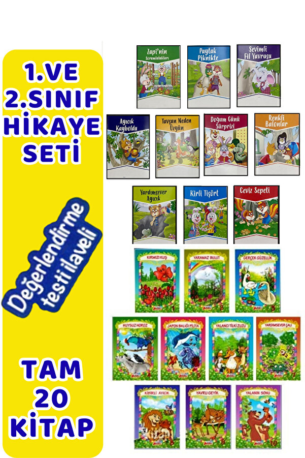 Yıldız Yayınları 1. Sınıf Hikaye Kitabı 20 Kitap Set kby Masallar
