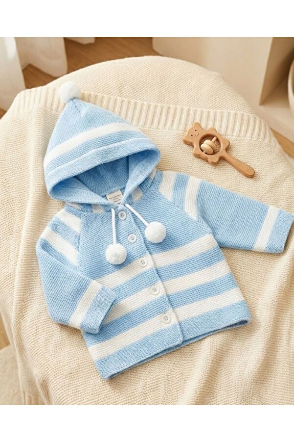 Baby-Kid Store Unisex Şapkalı Bebek-Çocuk Hırka (12-18 Ay)