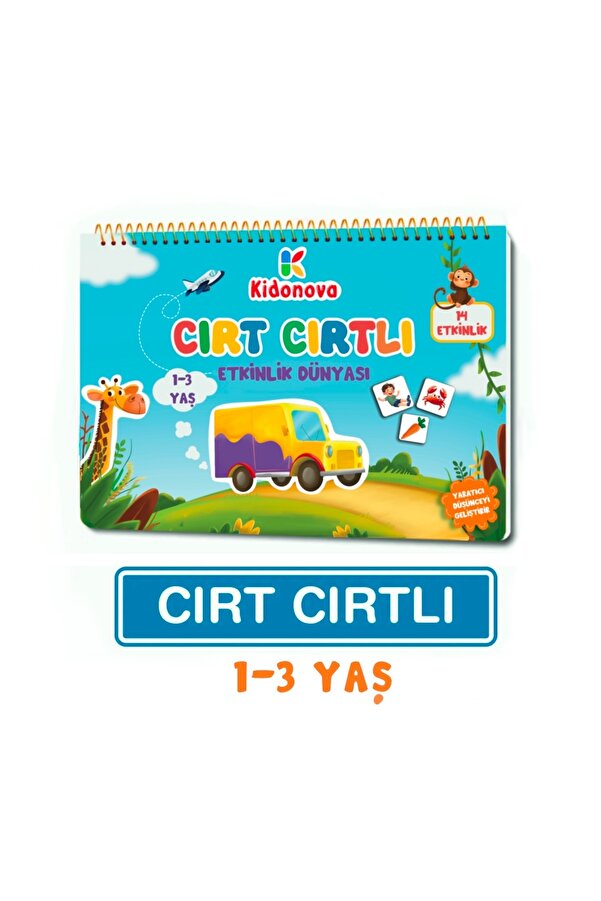 Kidonova Cırt Cırtlı Etkinlik Kitabım 1-3 Yaş - Montessori Ile Uyumlu, Okul Öncesi Eğitim