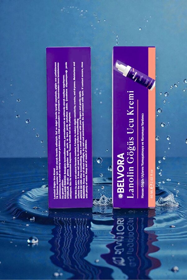 BELVORA HPA® Lanolin Göğüs Ucu Kremi – Nazik Bakım & Nemlendirme 60 ML