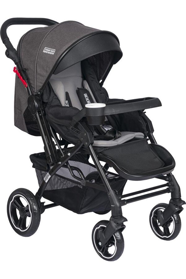 Tommybaby Tornado Plus Black Alüminyum Lüx Çift Yön Bebek Arabası