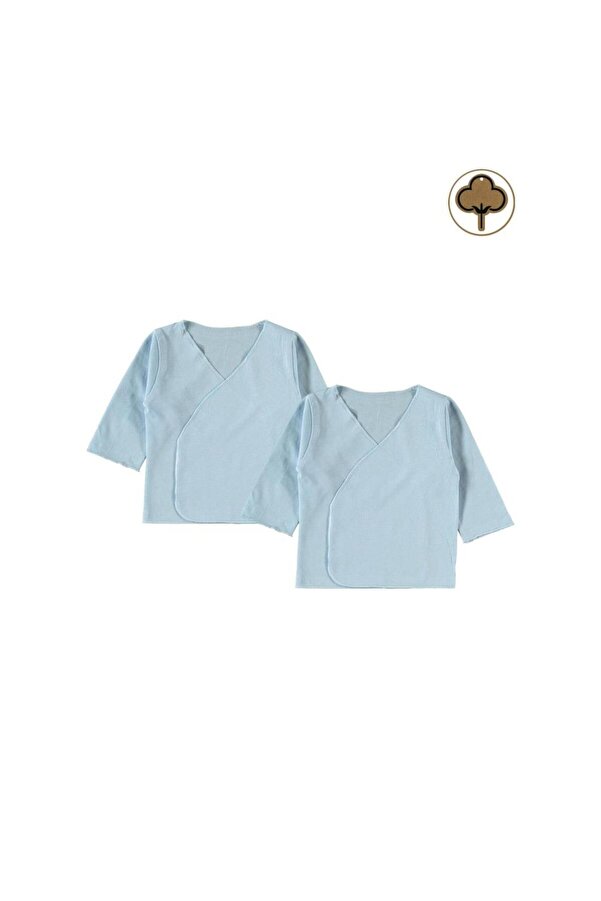 Civil Baby Organik Pamuklu 2'li İç Zıbın - Mavi