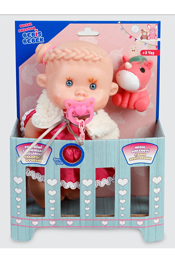 TOPROCKSTORE Masal Anlatan Ağlayan Bebiş Bebek Ve Minik Arkadaşı 30 Cm