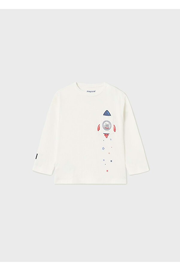 Mayoral Beyaz Bebek Tişört BEYAZ