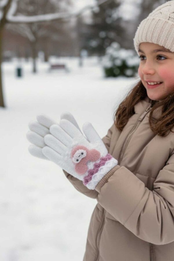 Aware Time Kitti 3-6 Yaş Kız Çocuk Örme Eldiven