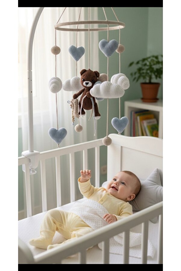 NEVAMATÖLYE Örgü Bebek Dönencesi Tamamen el yapımı