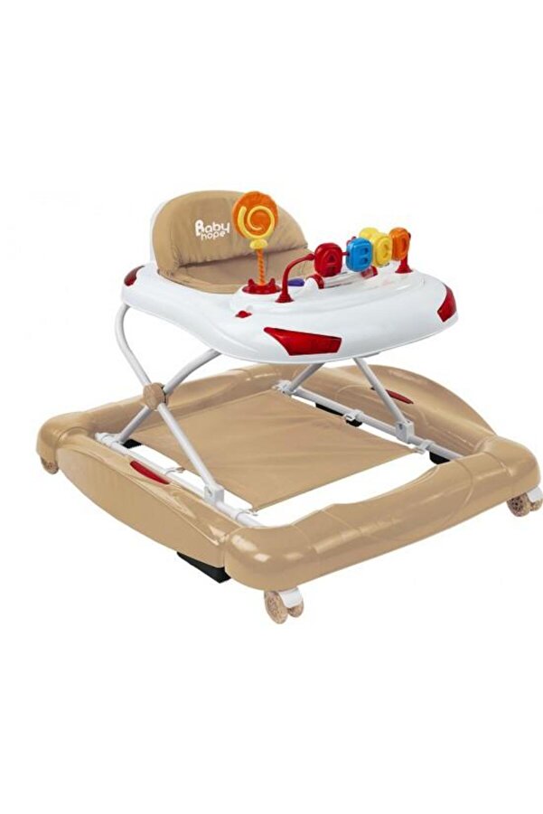 Babyhope Tobby-219 Salla Yürüteç Kahverengi Beyaz
